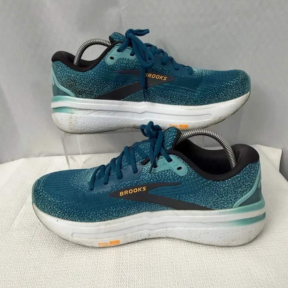 Brooks Ghost Max 2 Shoes Mens Size 11 D Running Moroccan Blue Aqua Orange Pop